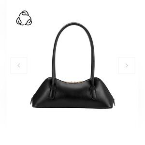 Melie Bianco Anthropologie Dakota Black
Recycled Vegan Shoulder Bag NWOT